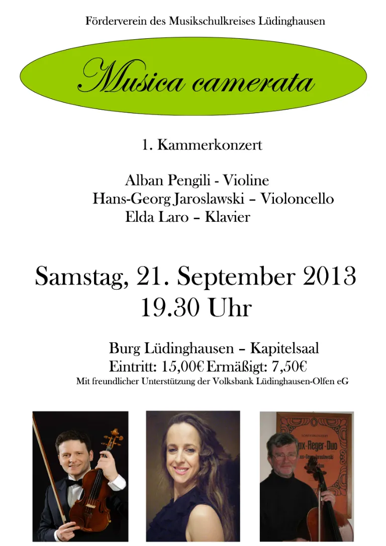 1.Kammerkonzert Alban Pengili