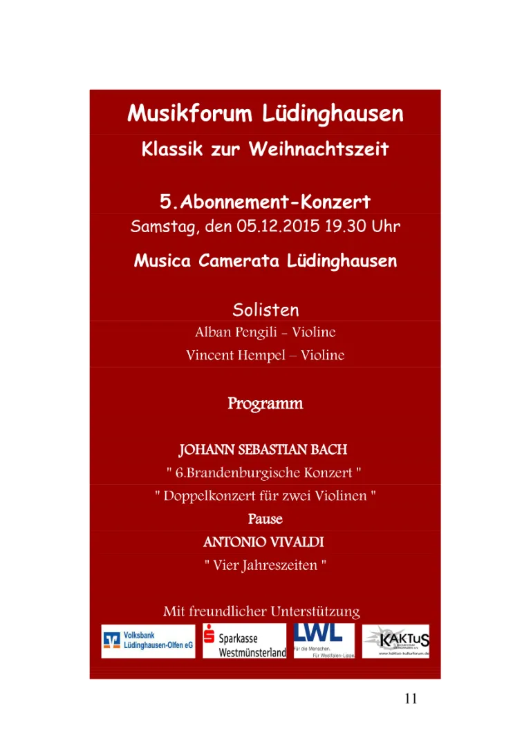Musica Camerata 2015